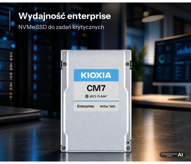 KIOXIA 3,84TB U.3 PCIe Gen5 CM7-R - 1597282 - zdjęcie 2
